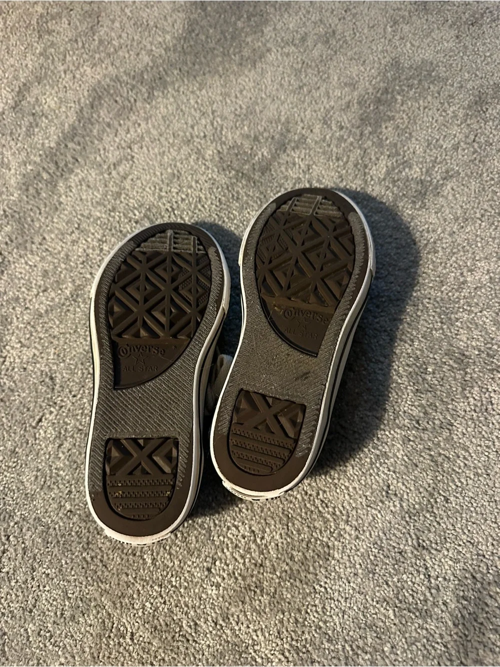 Kids sneaker lot - 2 converse low-tops and one brand new pair of vans
